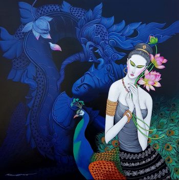 Thee-Zar-Burmese-Lady-(2015)-36x36-Acrylic