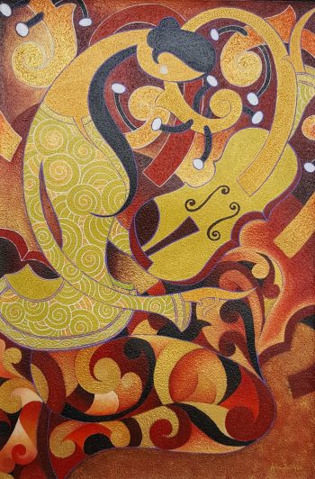 Win-Zaw-Music-and-Lady-(1)-(2016)-24x36-Acrylic