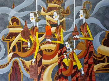 Aung-Min-Min-Go-To-Monastery-(2016)-36x48-Acrylic