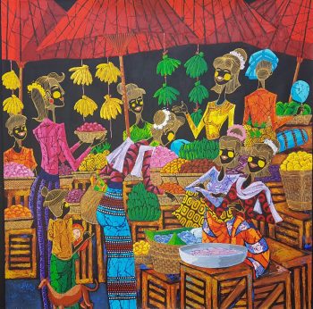Fruits Shop - Aung Min Min - Myanmar Artist