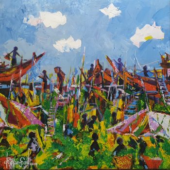 Moe-Kyaw-Thant-Market-Jetty-(2019)-24x24-Acrylic